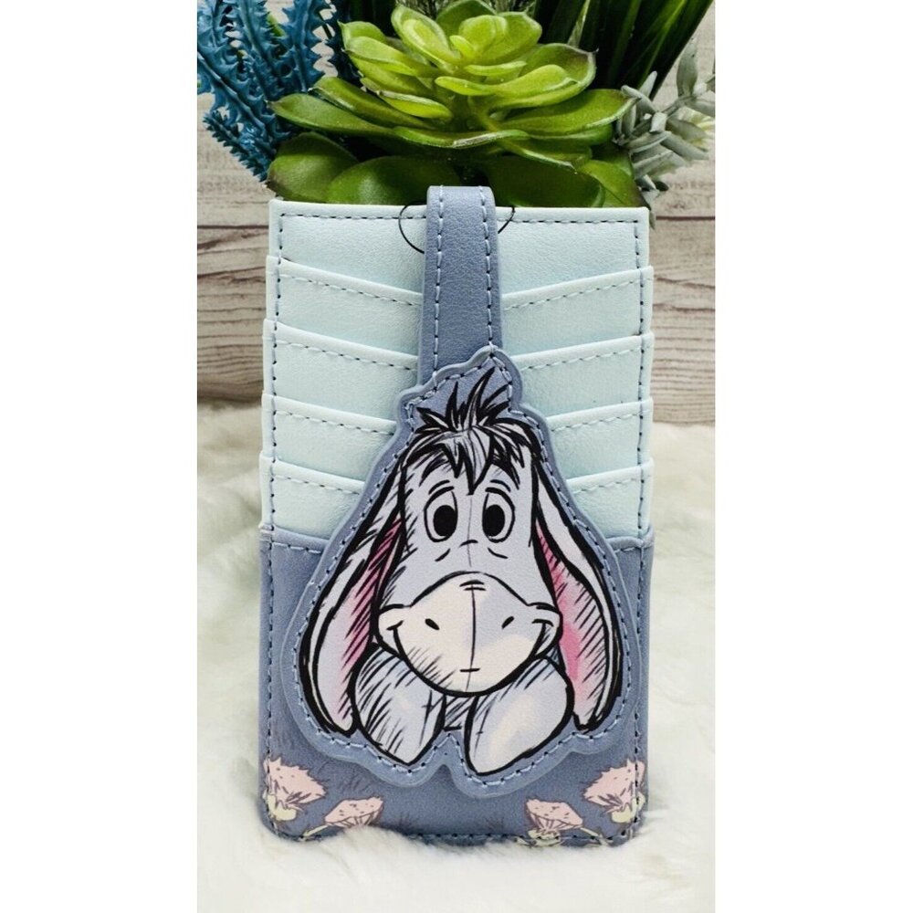 Loungefly Eeyore Card Holder - Blue and Gray